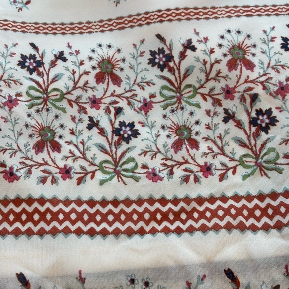 Tacera Light Peach Floral Ruffle Sleeve Dress Petite Large - Picture 6 of 9